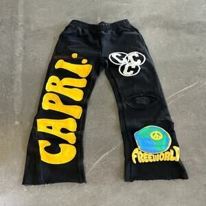 Y2K American Hip-Hop Letter Print Joggers – Men’s Gothic Streetwear Pants